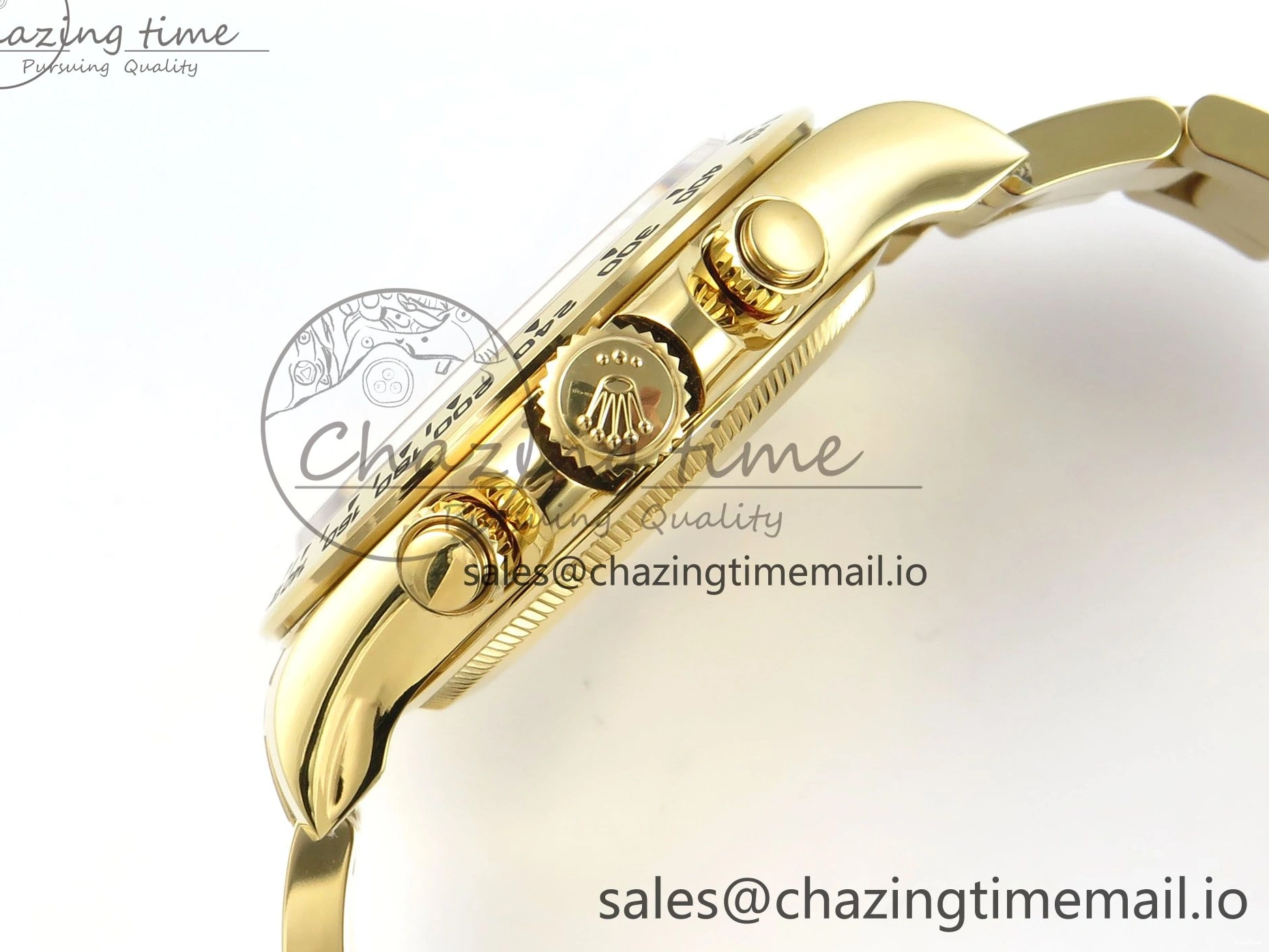 MiroTime 0305 TimelessDesign Daytona 126508 APSF 1:1 Best Edition Black Dial on YG Braclet SH 742